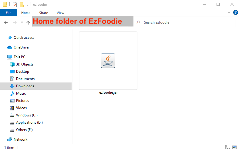 ezFoodie Logo